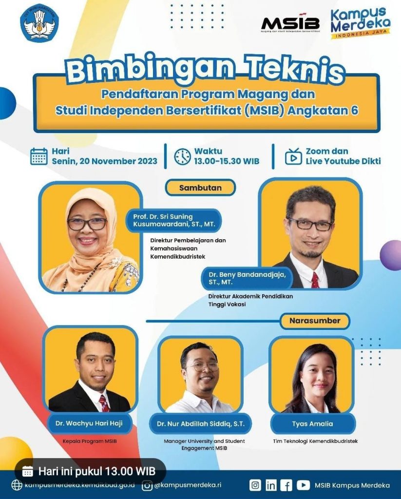 Bimbingan Teknis Pendaftaran Program Magang Dan Studi Independen