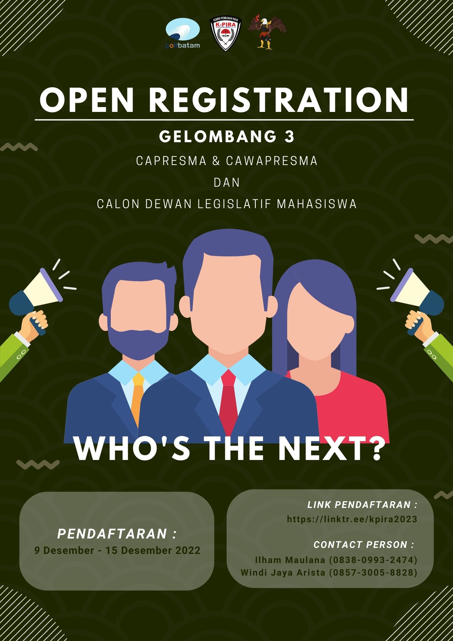 Open Registration Calon Presiden & Wakil Presiden Mahasiswa Serta Calon ...